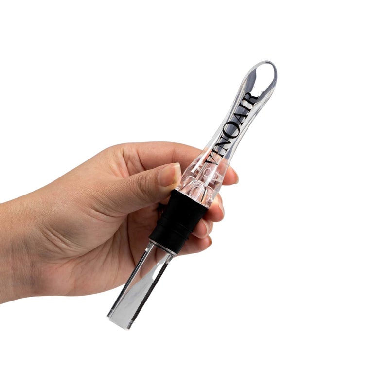 Cork Pops Nicholas VinOair Wine Aerator, Black, 6 Inch - Image 3